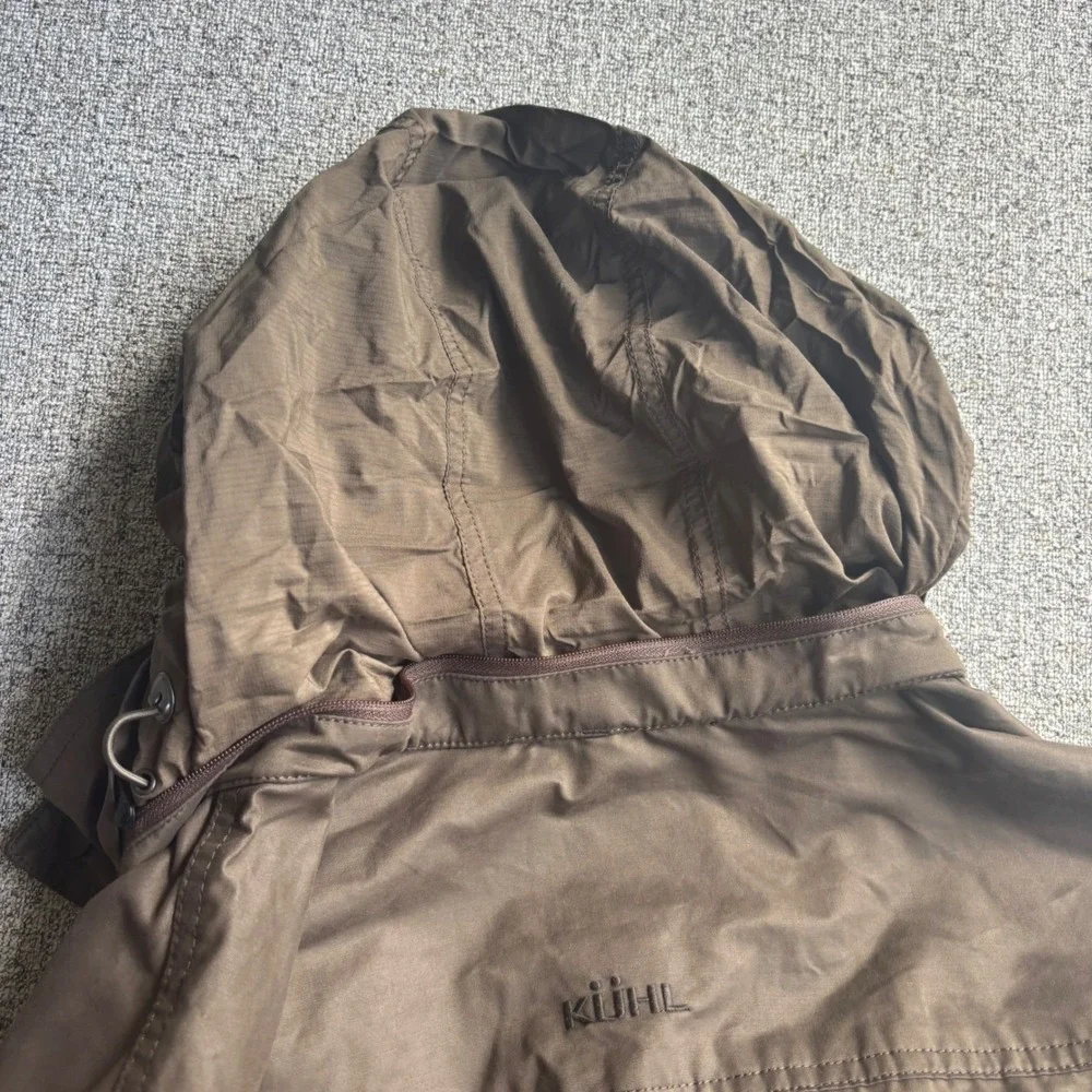 KUHL Kollusion Jacket Mens S Brown Projekt  Full Zip Hood Field Coat Utility